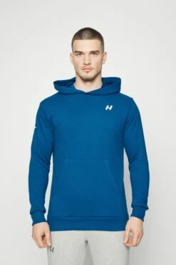 NEBBIA Pull-Over Hoodie With A Pouch Pocket - Sweatjakke - Blue