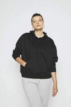 Even&Odd Curvy Hoodie - Black