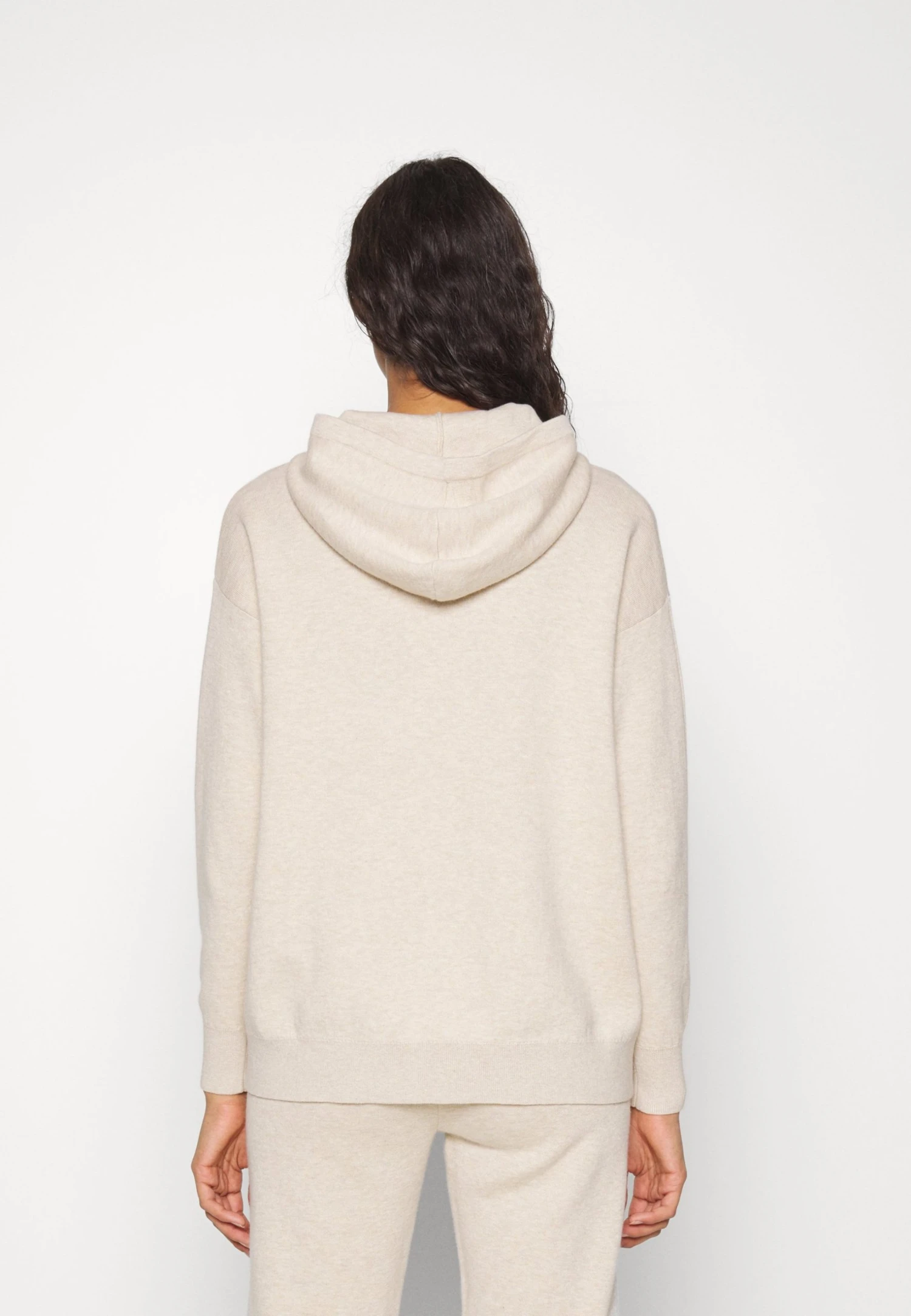 Calvin Klein Cashmere Mix Hoodie - Hoodie - White Clay Heather 5 Calvin Klein Cashmere Mix Hoodie - Hoodie - White Clay Heather - Bilde 3