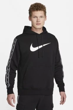 Nike Sportswear Repeat- Hoodie - Black Black White