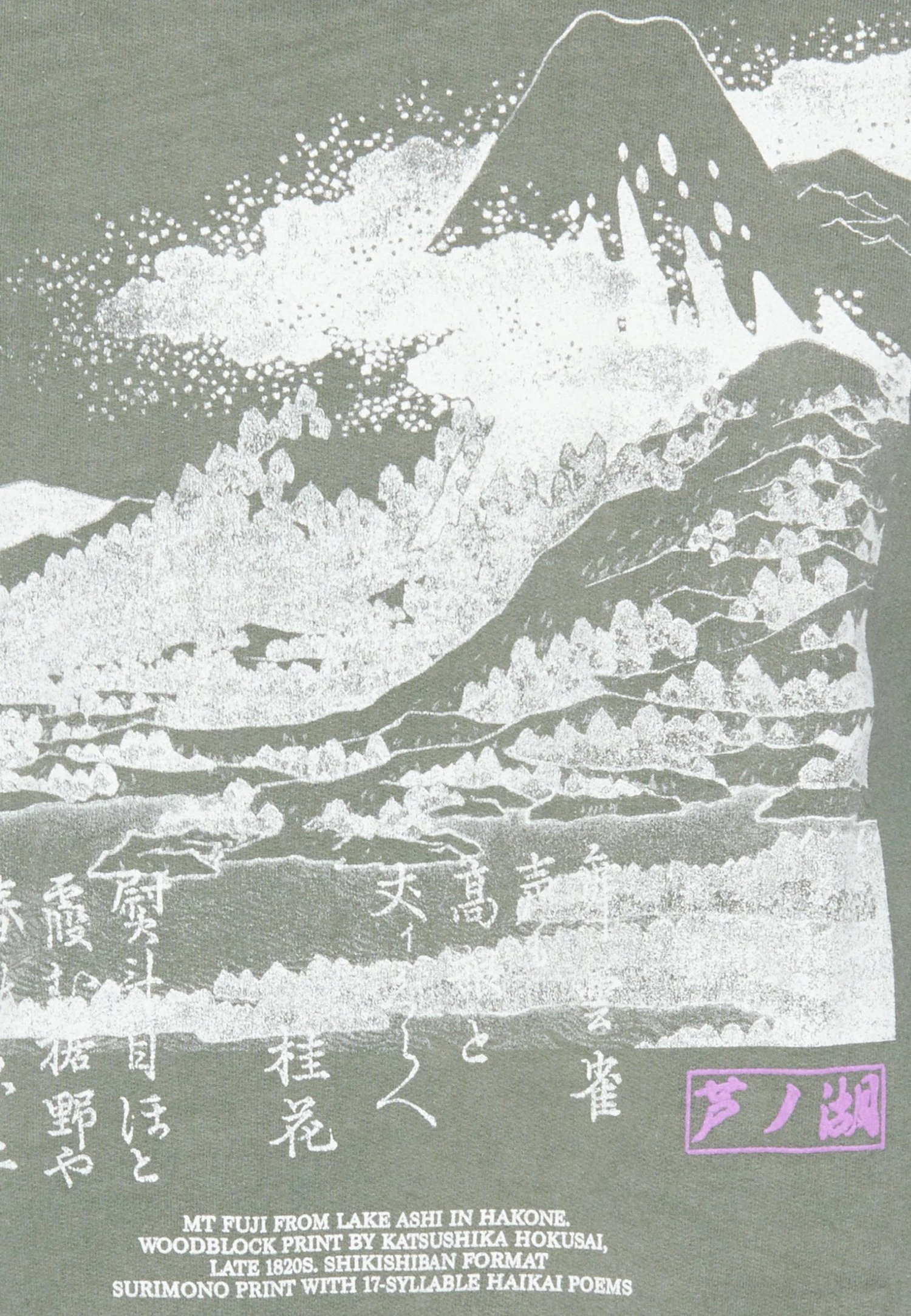 BDG Urban Outfitters Bdg Sketch Hokusai - Hoodie - Khaki 7 BDG Urban Outfitters Bdg Sketch Hokusai - Hoodie - Khaki - Bilde 5