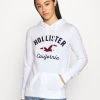 Hollister Co. Terry Tech Core - Hoodie - White -Gant shop 5e671958e0ac4d0c9d7158462f7d997f