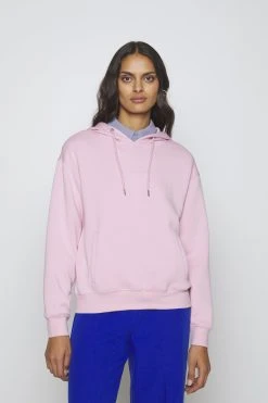 MOSS COPENHAGEN Logo - Hoodie - Pink