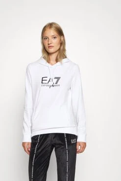 EA7 Emporio Armani Hoodie - White/Black