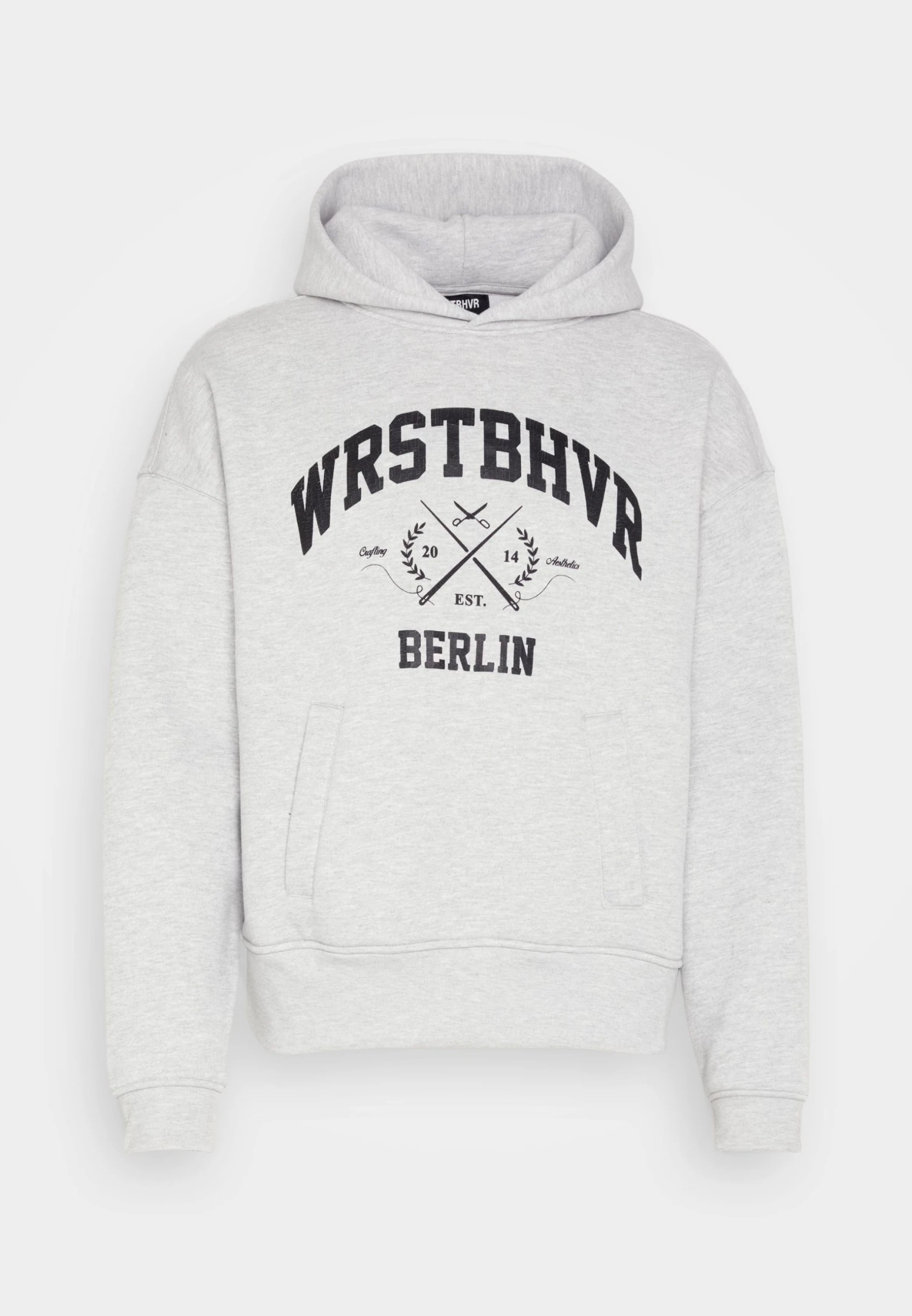WRSTBHVR Tailr Hoodie Unisex - Sweatshirt - Iced Grey Melange 7 WRSTBHVR Tailr Hoodie Unisex - Sweatshirt - Iced Grey Melange - Bilde 5