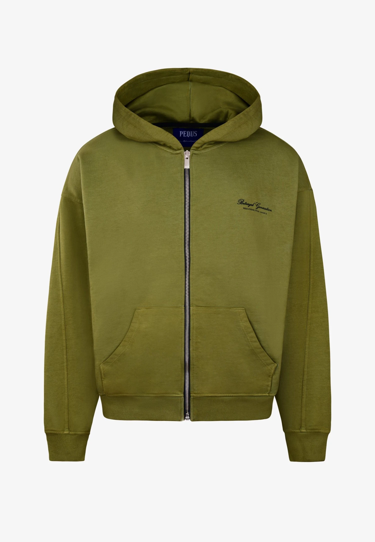 Pequs Betrayed Zip Hoodie Unisex - Sweatjakke - Olive 6 Pequs Betrayed Zip Hoodie Unisex - Sweatjakke - Olive - Bilde 4