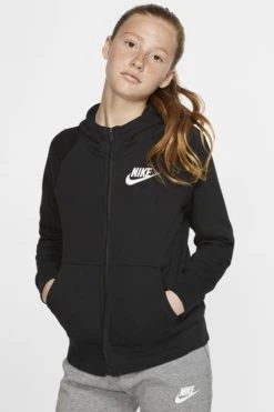 Nike Sportswear Club Hoodie - Sweatjakke - Black/White