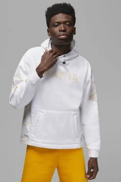 Nike Performance Jordan X Paris St Germain- Hoodie - White Tour Yellow -Gant shop 642b7cda49dc4ce1892f6ddbec0ad35e scaled
