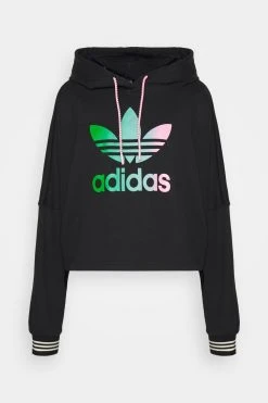 Adidas Originals Adicolor 70S Cropped Hoodie - Sweatshirt - Black -Gant shop 65cf770bd21d4339b0f028bec3d3faf9 scaled