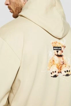 274 Hustler Bear Hoodie - Sweatshirt - Beige -Gant shop 678af69835ef4ddd807d8d81a1694af4 scaled