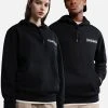 Napapijri Quito Unisex - Hoodie - Black 1 Napapijri Quito Unisex - Hoodie - Black -Gant shop 696994ffd84946ac91afe529b64169e9