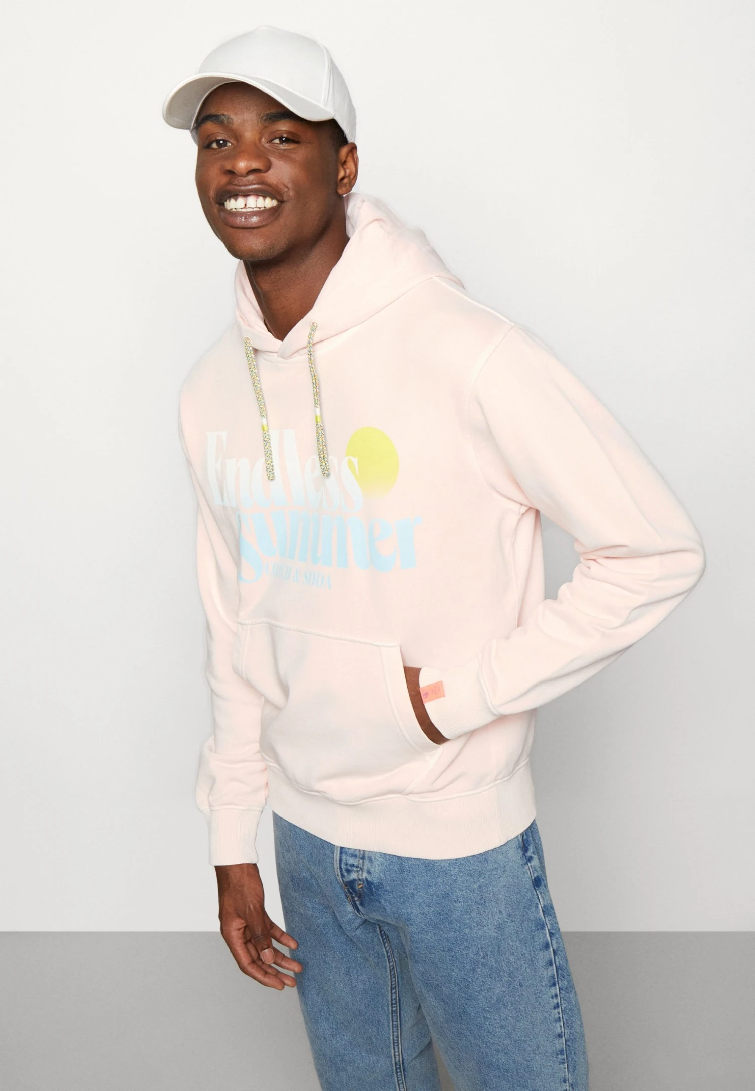 Scotch & Soda Garment Dye Logo Hoodie - Sweatshirt - Rose 6 Scotch & Soda Garment Dye Logo Hoodie - Sweatshirt - Rose - Bilde 4