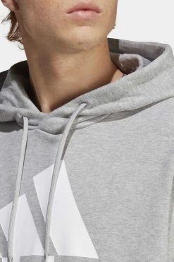 Adidas Sportswear Essentials French Big Logo- Hoodie - Medium Grey Heather -Gant shop 6bd5490afde74558a9b25ec10324f4ce