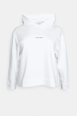 Calvin Klein Micro Logo Hoodie - Sweatshirt - White -Gant shop 6c7404cc254944ec8d8ec8d80f672f5a scaled
