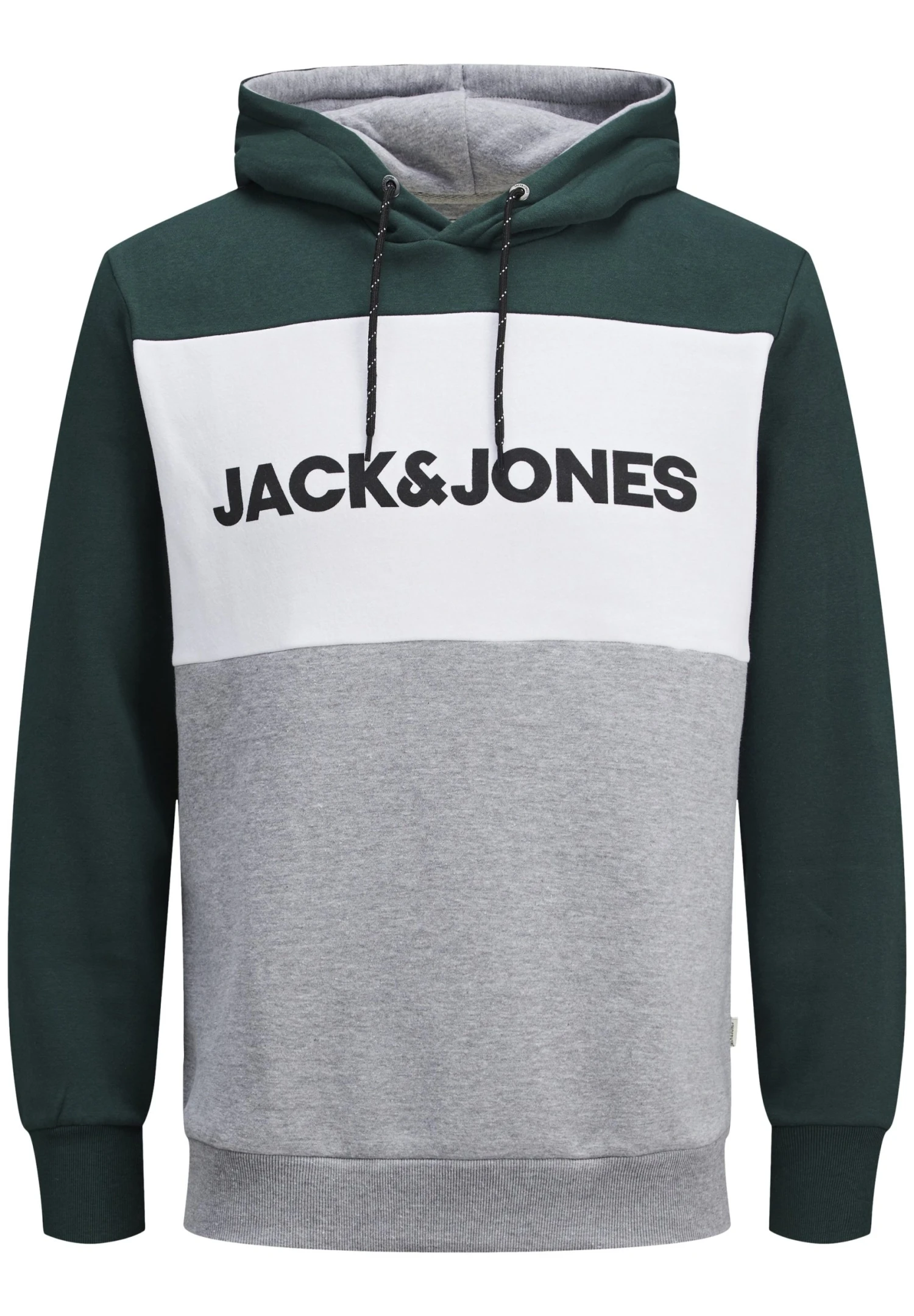Jack & Jones Jjelogo Blocking Hood - Hoodie - Grün 2 Jack & Jones Jjelogo Blocking Hood - Hoodie - Grün