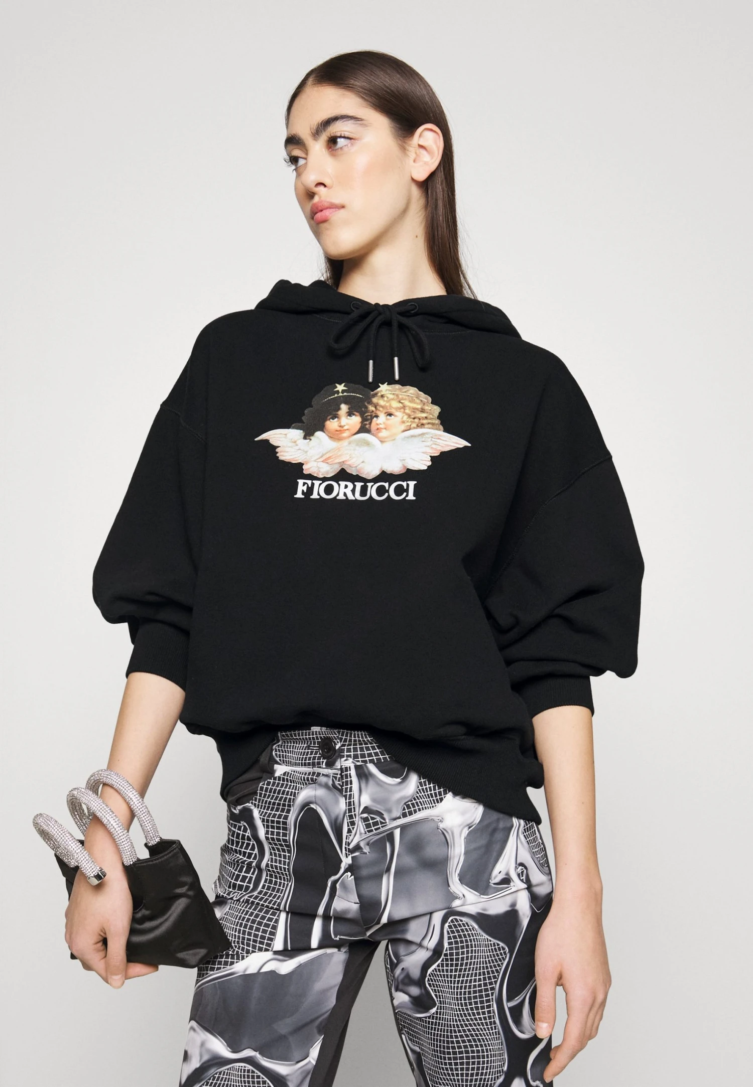 FIORUCCI Oversized Hoodie - Sweatshirt - Black 6 FIORUCCI Oversized Hoodie - Sweatshirt - Black - Bilde 4
