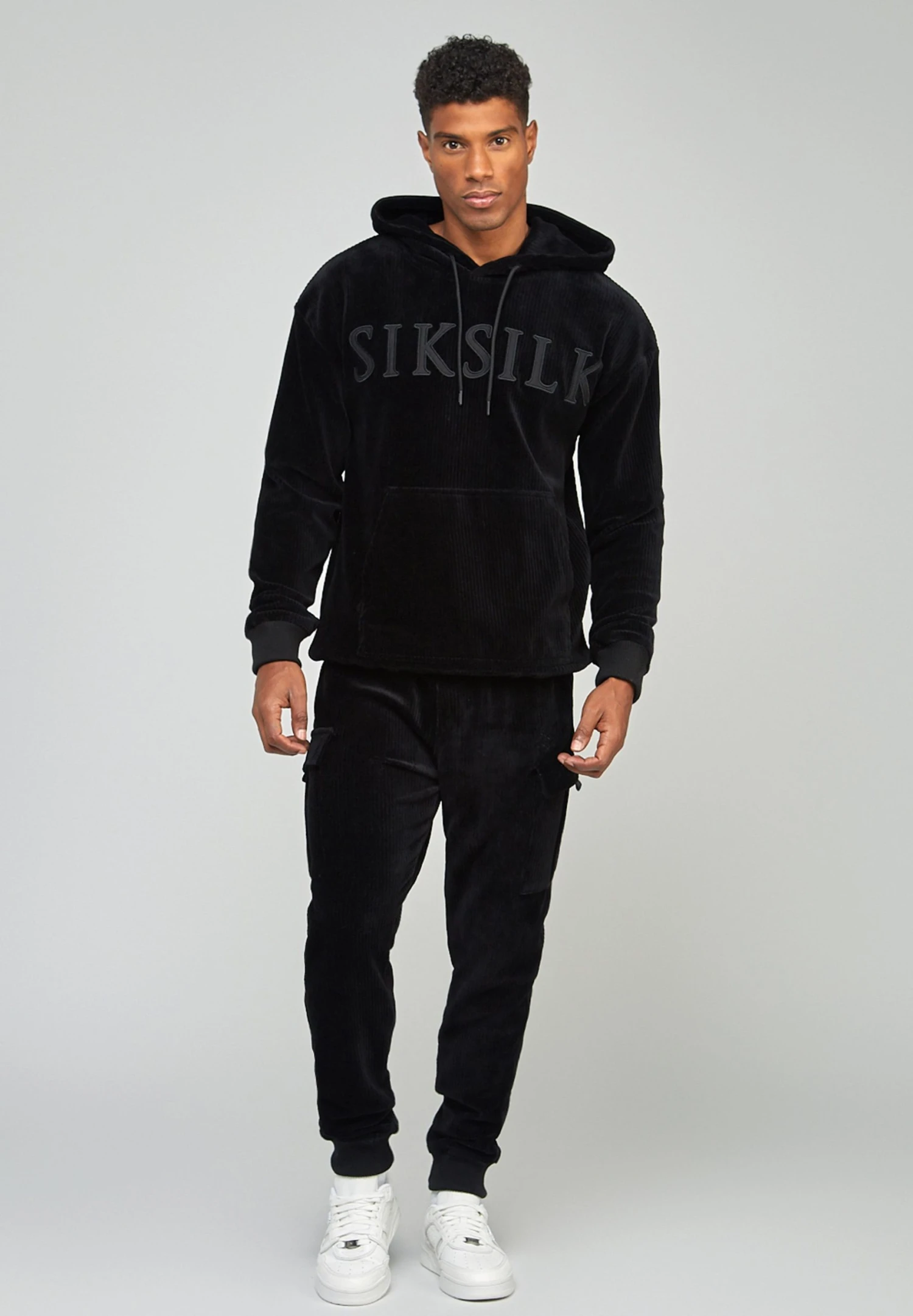 SikSilk Applique - Hoodie - Black 4 SikSilk Applique - Hoodie - Black - Bilde 2