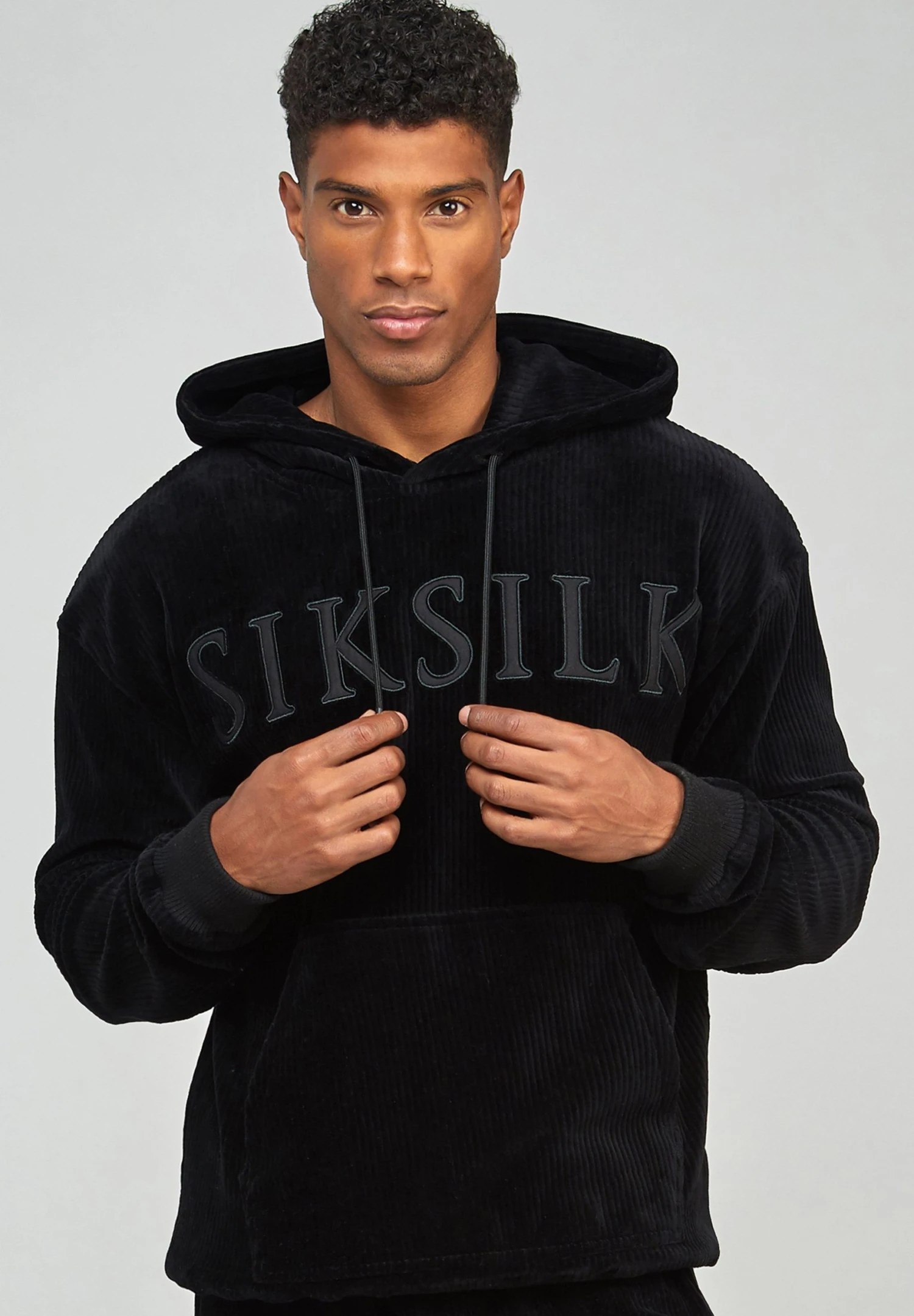 SikSilk Applique - Hoodie - Black 7 SikSilk Applique - Hoodie - Black - Bilde 5