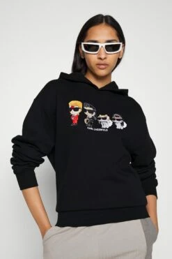 KARL LAGERFELD Superstars Hoodie - Sweatshirt - Black -Gant shop 702f32d0b2f2428bb59814a49fc33d50 scaled