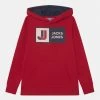 Jack & Jones Junior Jcologan Hood - Hoodie - Red -Gant shop 70757d4791ac4db88bfb804fe27eb0d4