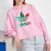 Adidas Originals Adicolor 70S Cropped Hoodie - Sweatshirt - True Pink