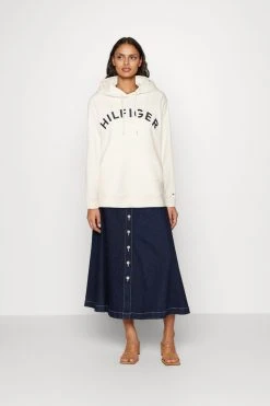 Alternative view of Tommy Hilfiger Varsity Hoodie - Sweatshirt - Weathered White