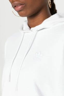 Adidas Originals Cropped Hoodie - Sweatshirt - White -Gant shop 75119c28c2ba4f429b8090116d2d841c scaled