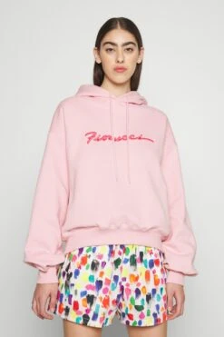 FIORUCCI Squiggle Logo Hoodie- Hoodie - Pink