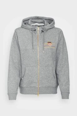 Gant Archive Shield Full Zip Hoodie - Sweatjakke - Grey Melange -Gant shop 75a5d645a10541ca8dfb2c54572e1c51 scaled