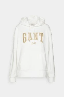 Gant Rel Logo Hoodie - Sweatshirt - Eggshell -Gant shop 764eae38cd8a4f15b1874152248062a6 scaled