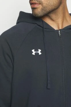 Under Armour Rival Hoodie - Sweatjakke - Black/White -Gant shop 76a3fc2dd3d44cd98d0aa8f3241b9d11 scaled