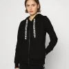 DKNY Two Tone Logo Zip Hoodie - Sweatjakke - Black -Gant shop 76c5b5faf4094eab82d7f17daa74fa22
