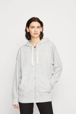 Aerie Full Zip Hoodie - Sweatjakke - Medium Heather Gray