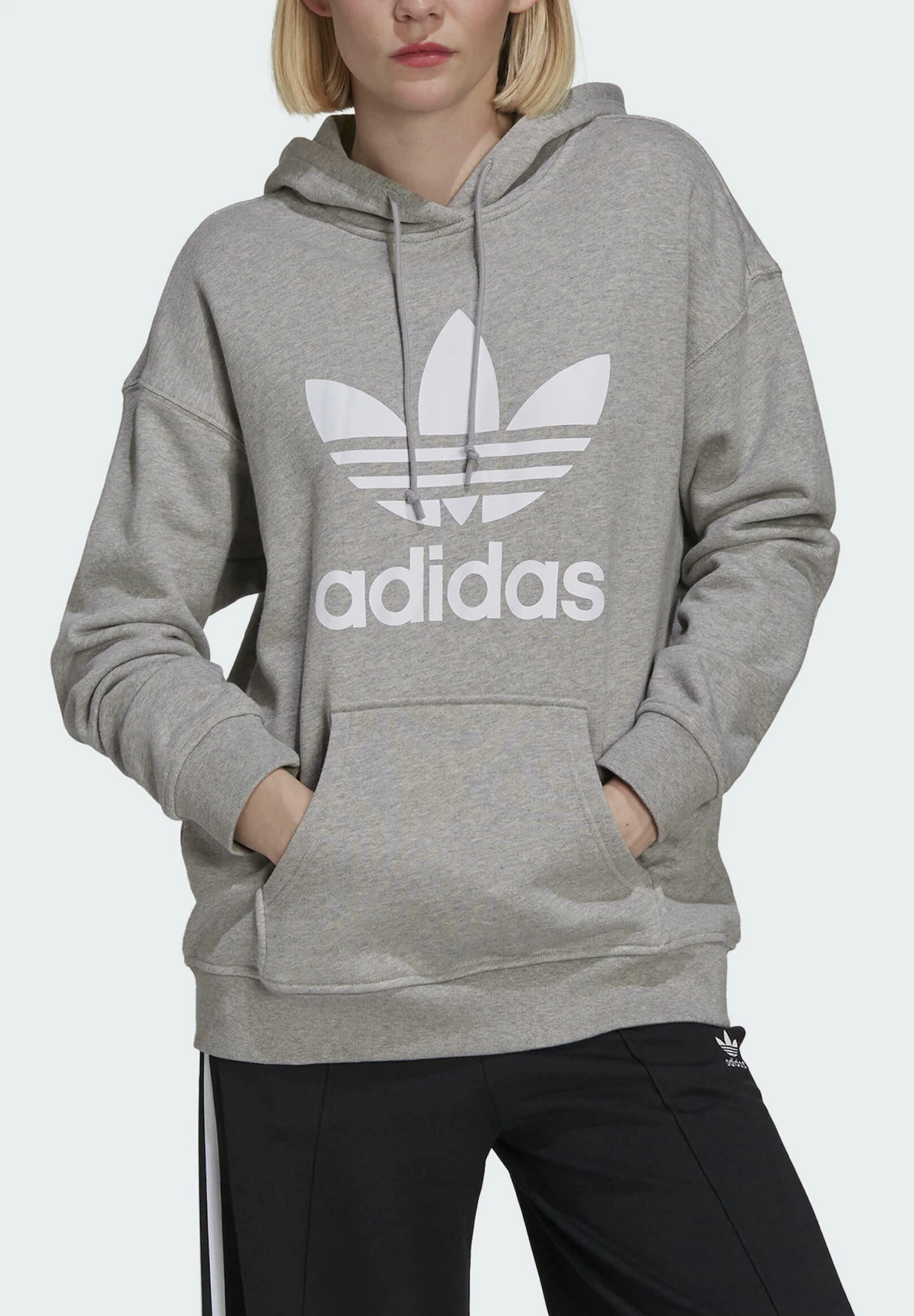 Adidas Originals Hoodie - Medium Grey Heather 6 Adidas Originals Hoodie - Medium Grey Heather - Bilde 4