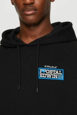 Edwin Postal Hoodie Unisex - Sweatshirt - Black -Gant shop 79fc02c4a1de4a1ca99d6f6a8e12698f scaled
