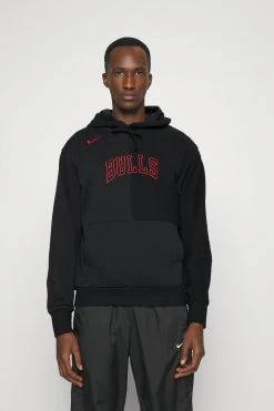 Nike Performance Nba Chicago Bulls Courtside Hoodie - Hoodie - Black