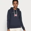 Gant Shield Hoodie - Hoodie - Marine -Gant shop 7a671926f254407b8ffbd9d84fe7943c
