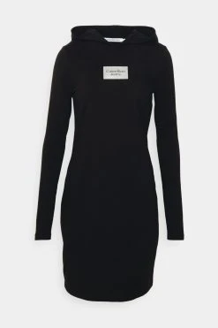 Calvin Klein Jeans Logo Box Tight Hoodie Dress - Kjole - Black 12 Calvin Klein Jeans Logo Box Tight Hoodie Dress - Kjole - Black -Gant shop 7a73bba99ff747deb57fc2d0f4717c7d scaled