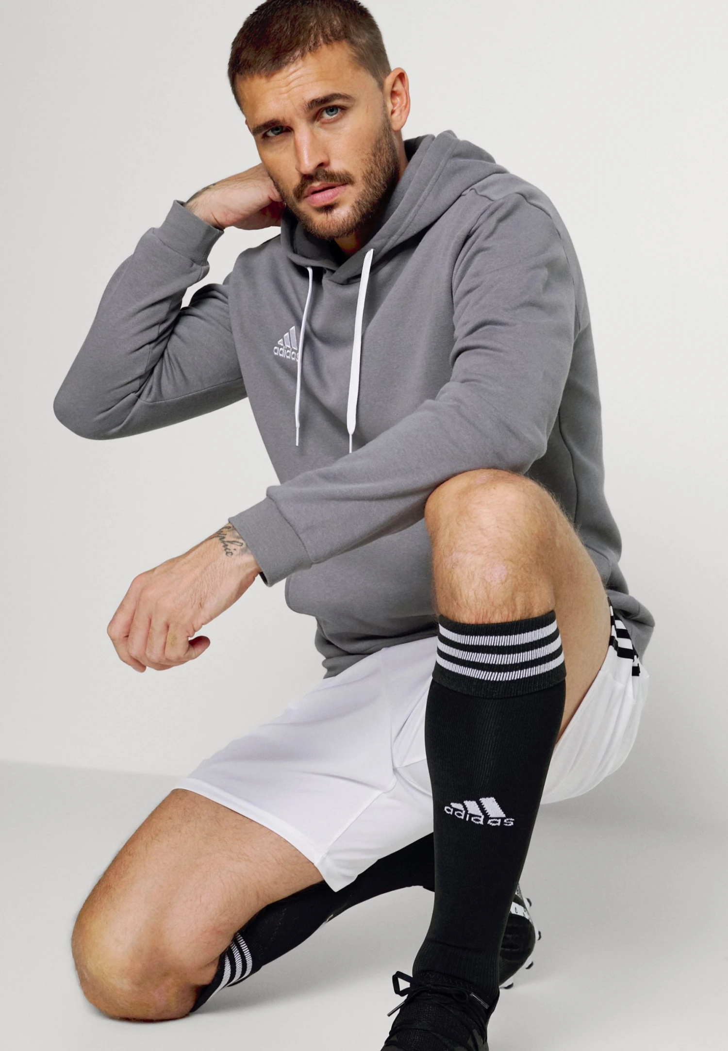 ADIDAS PERFORMANCE Entrada Hoody - Hoodie - Team Grey Four 3 ADIDAS PERFORMANCE Entrada Hoody - Hoodie - Team Grey Four