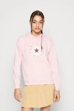 Converse Radiating Love Classic Fit Hoodie - Sweatshirt - Sunrise Pink