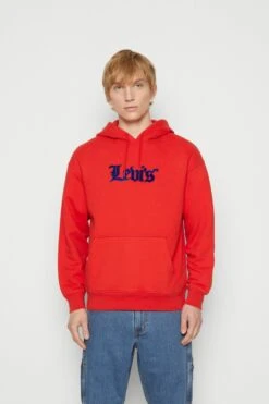 Levi's Relaxed Graphic - Hoodie - Olde English Aura Orange