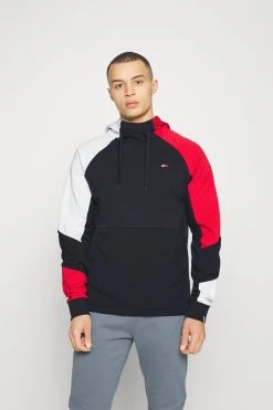 Tommy Hilfiger Colorblocked Mix Media - Hoodie - Desert Sky
