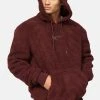 Karl Kani Small Signature Teddy Hoodie- Hoodie - Wine Red -Gant shop 7e3f64c25ba446e39d8a64b42e0e6f3b