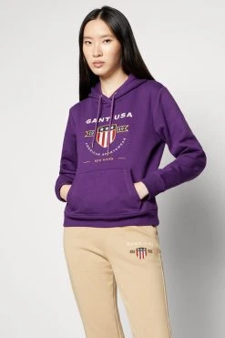 Gant Banner Shield Hoodie - Sweatshirt - Eggplant Purple 11 Gant Banner Shield Hoodie - Sweatshirt - Eggplant Purple -Gant shop 80b32347a2524f1da86fc4a3da7aca88 scaled