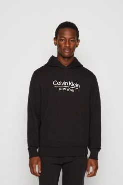 Calvin Klein New York Logo Hoodie - Hoodie - Black