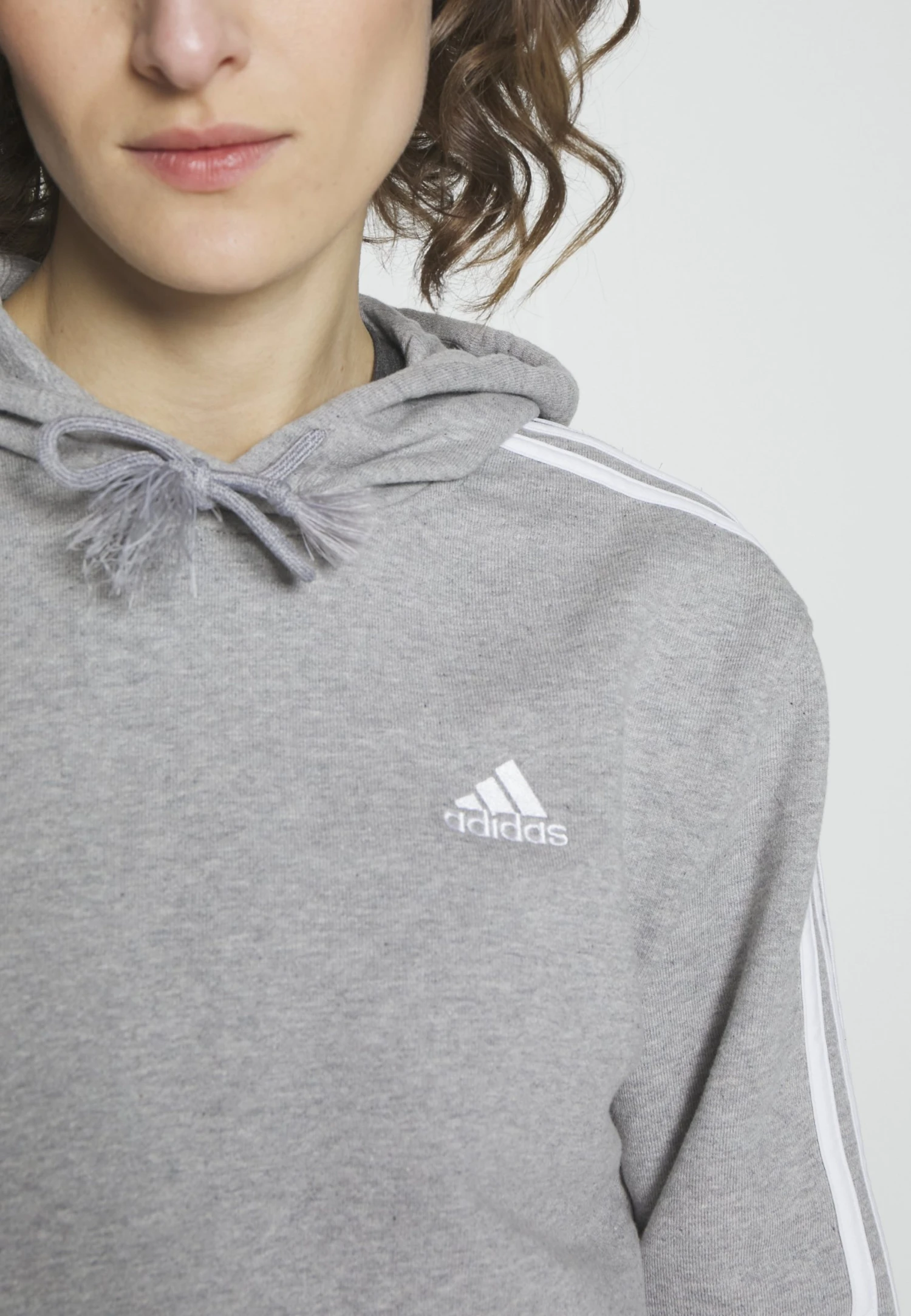 Adidas Sportswear Hoodie - Medium Grey Heather/White 6 Adidas Sportswear Hoodie - Medium Grey Heather/White - Bilde 4