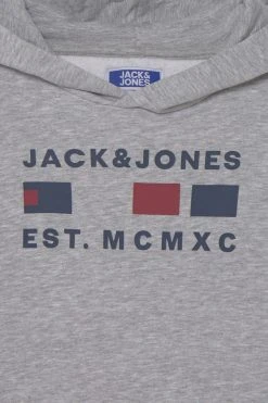 Jack & Jones Junior Jcofreddie Hood Jnr - Hoodie - Light Grey Melange -Gant shop 82ceb51d95bc4557a4c27726401605c4 scaled