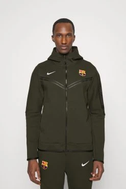 Nike Performance Fc Barcelona Tech Hoodie- Klubbklær - Sequoia/White