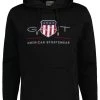 Gant Reg Archive Shield - Hoodie - Black 2 Gant Reg Archive Shield - Hoodie - Black -Gant shop 84916bc573394fe9b0af8dd48a131f0e
