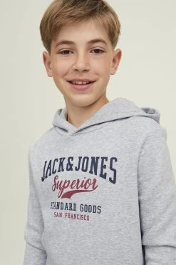 Jack & Jones Junior Elogo- Hoodie - Light Grey Melange -Gant shop 85ec9545c1a44843ab4f0df3dd732763 scaled
